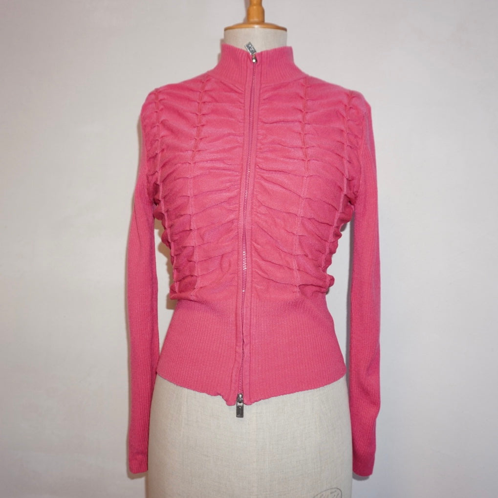 Ruched Zip-up Jacket (M)