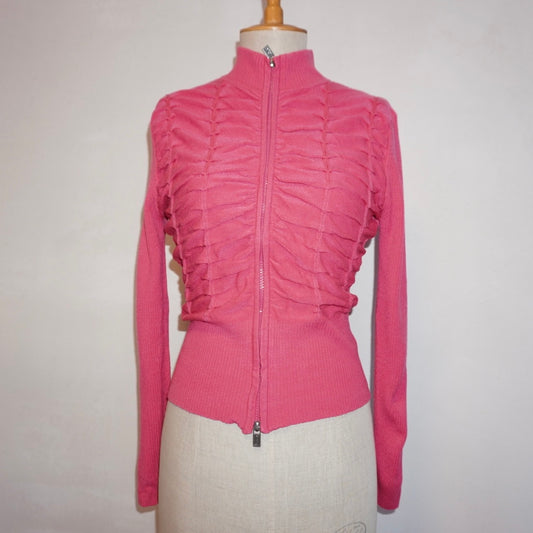 Ruched Zip-up Jacket (M)