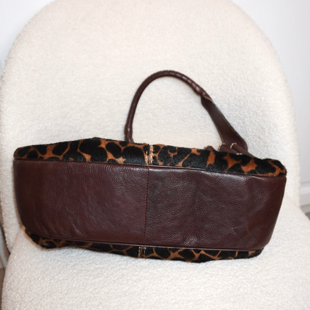 Animal Print Leather Purse