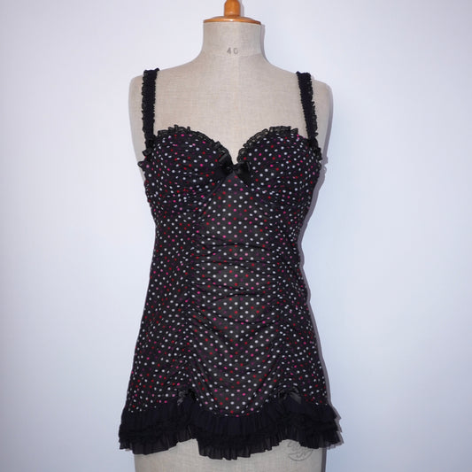 Polkadot Ruffle Babydoll (M)