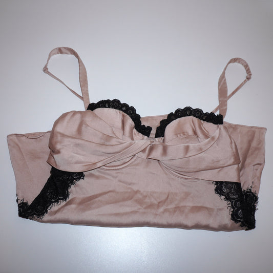Haut bustier en soie (XS)