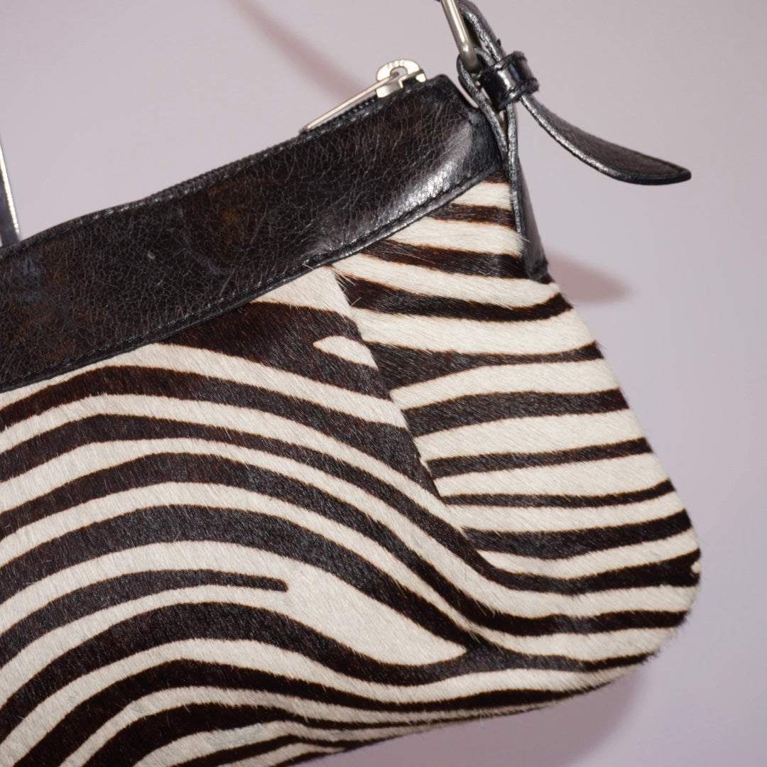 Zebra Haircalf Purse