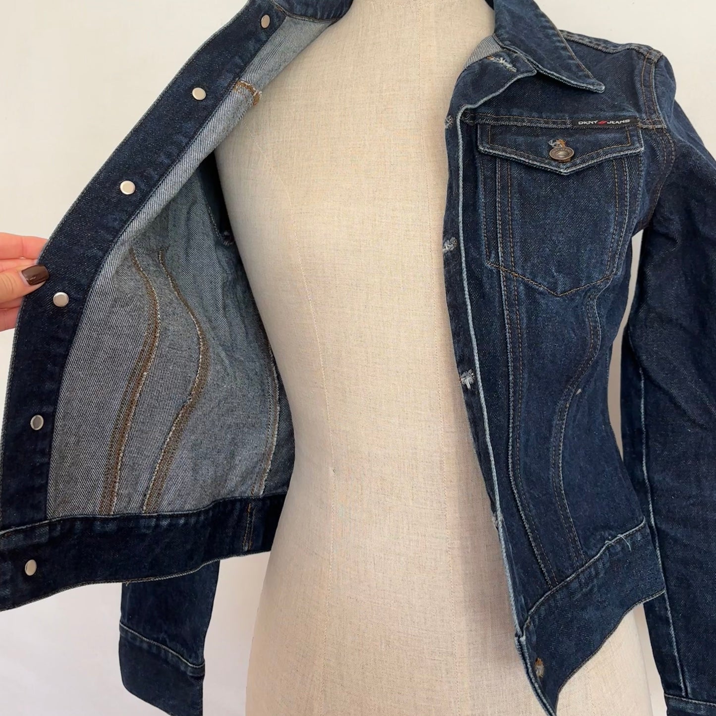 DKNY Graphic Denim Jacket (S)