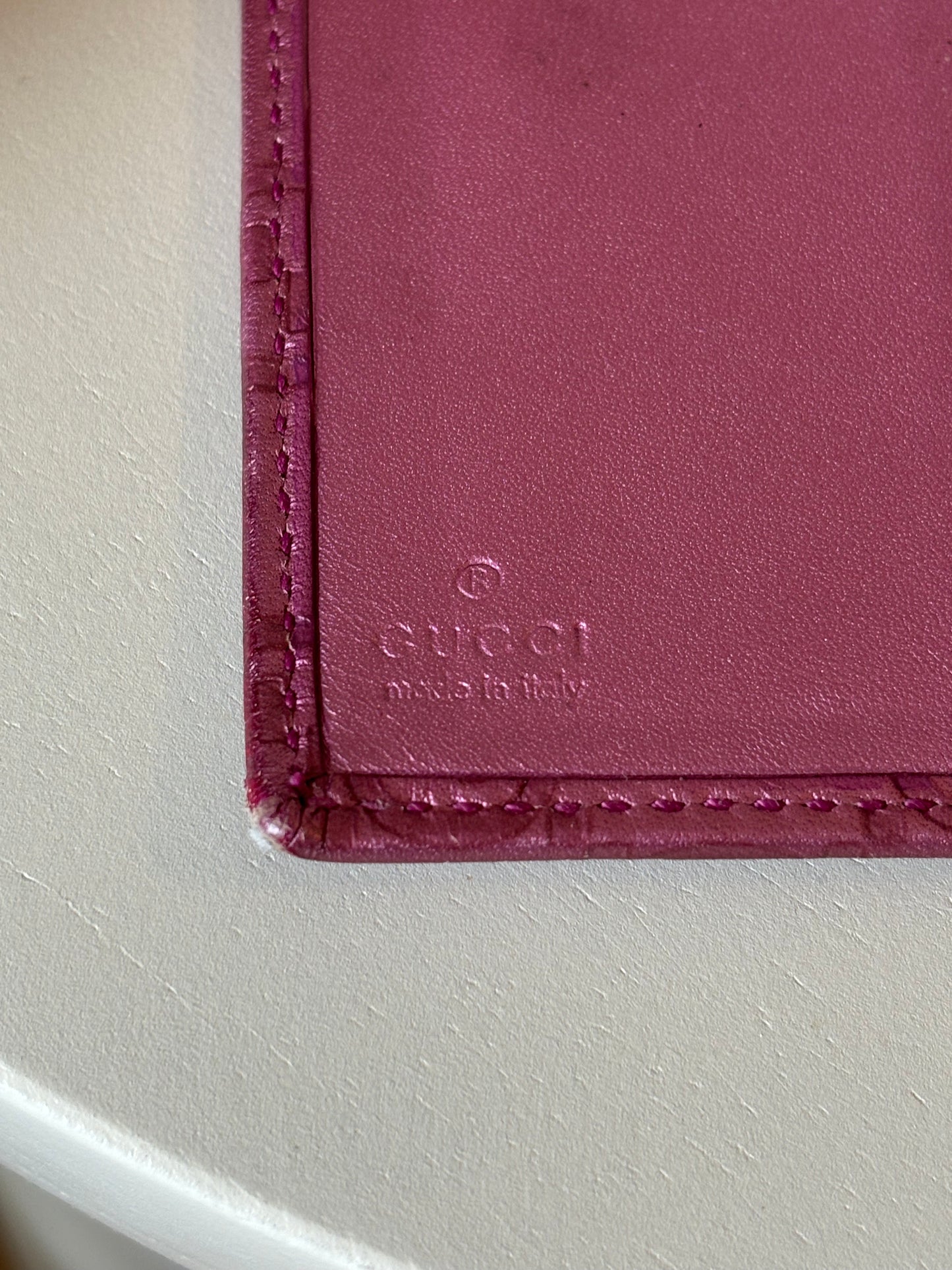 Gucci Guccissima Pink Wallet