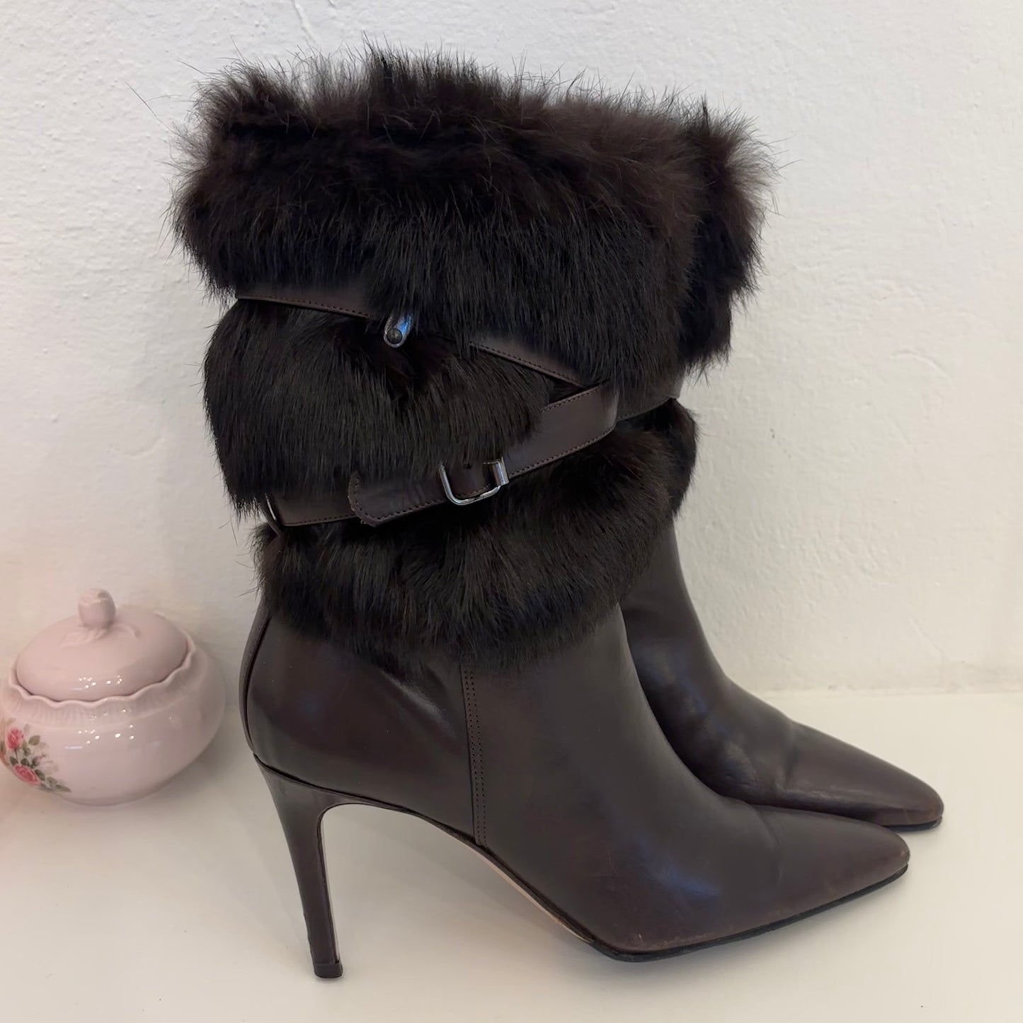 Coach Fur Boots (36)