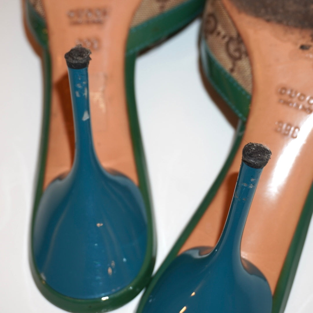 Gucci Monogram Mules (39)