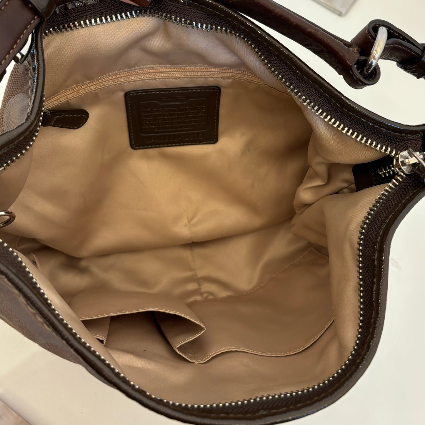 Coach Satin Monogram Purse