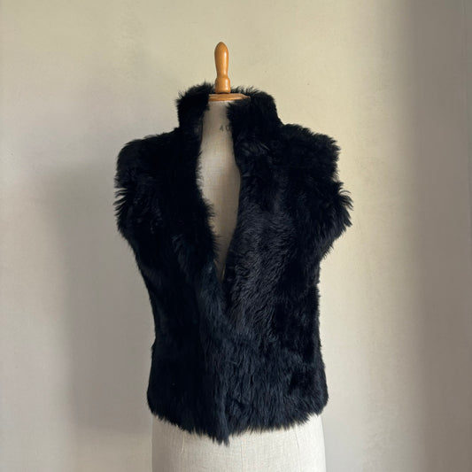 Black Fur Vest (XS)