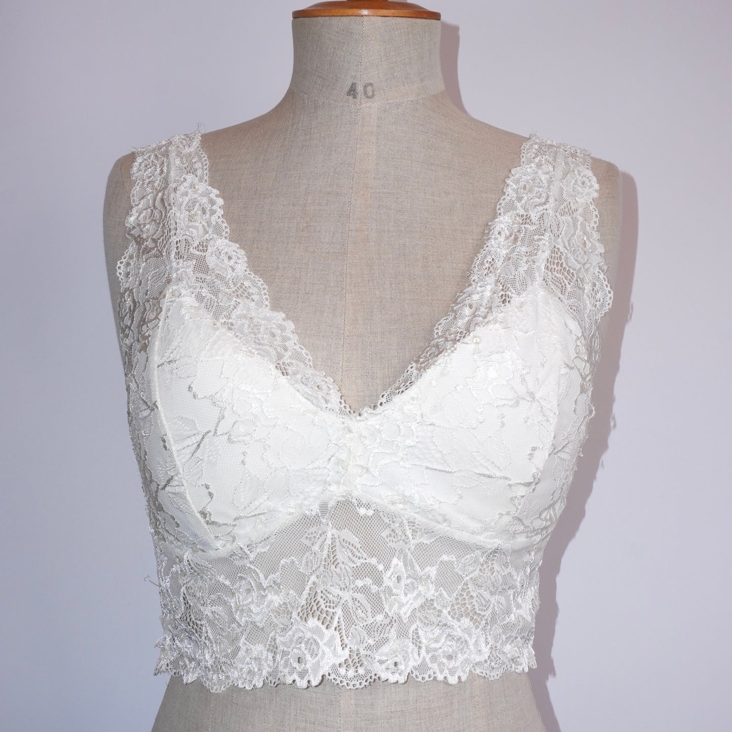 Beaded lace Bralette (L)