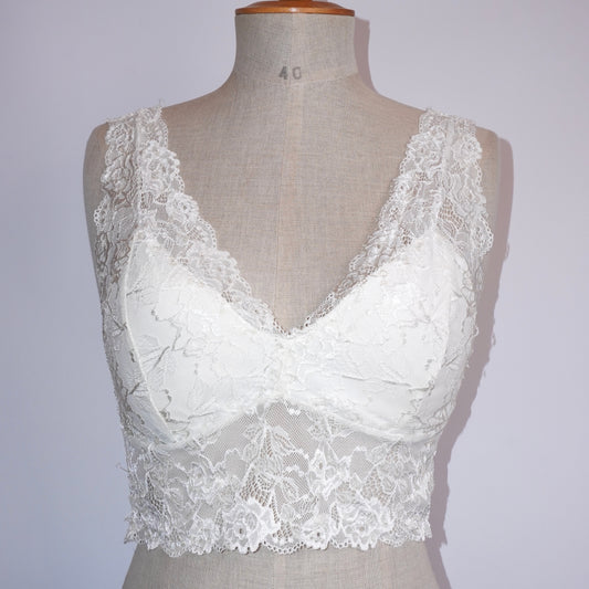Beaded lace Bralette (L)
