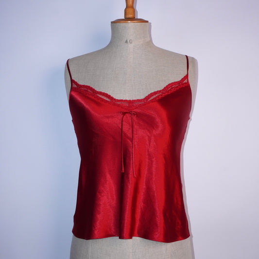 Satin bow cami (S)