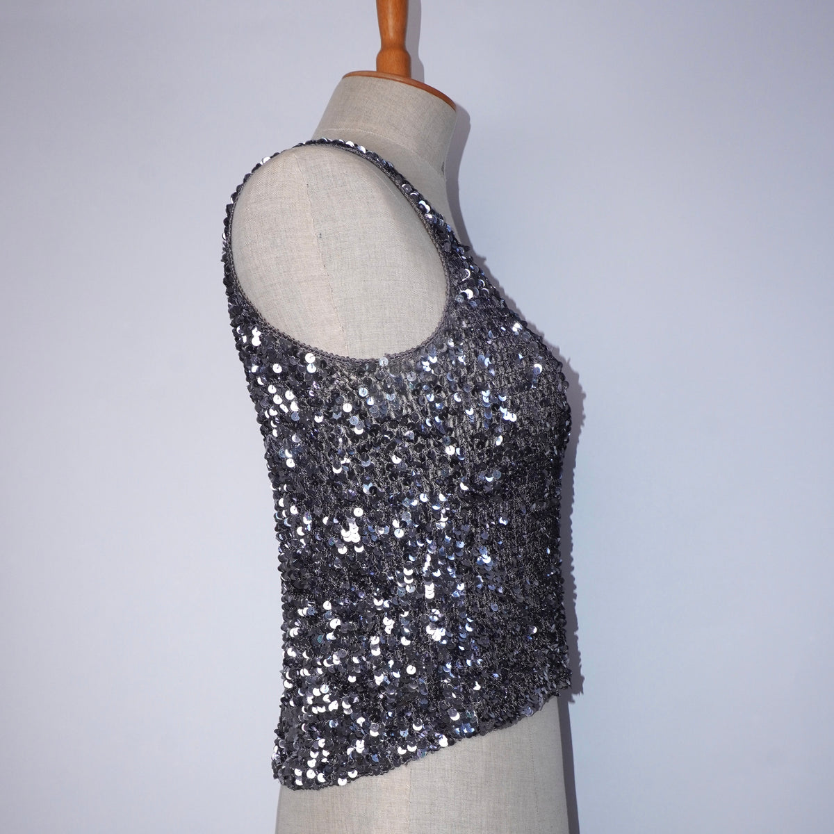 Sequin Crochet Cami (M)