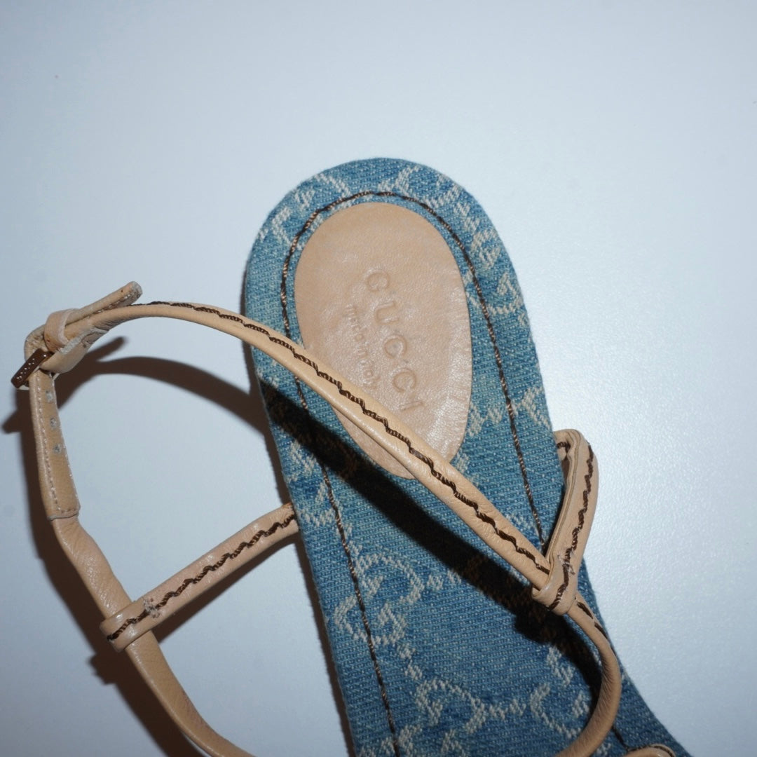 Gucci Denim Sandals (38)