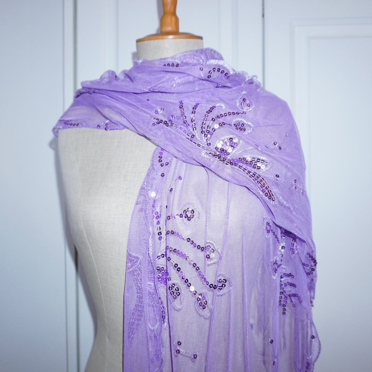 Sequin Tassle Scarf