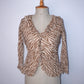 5 Zebra Ruffle Top (S)