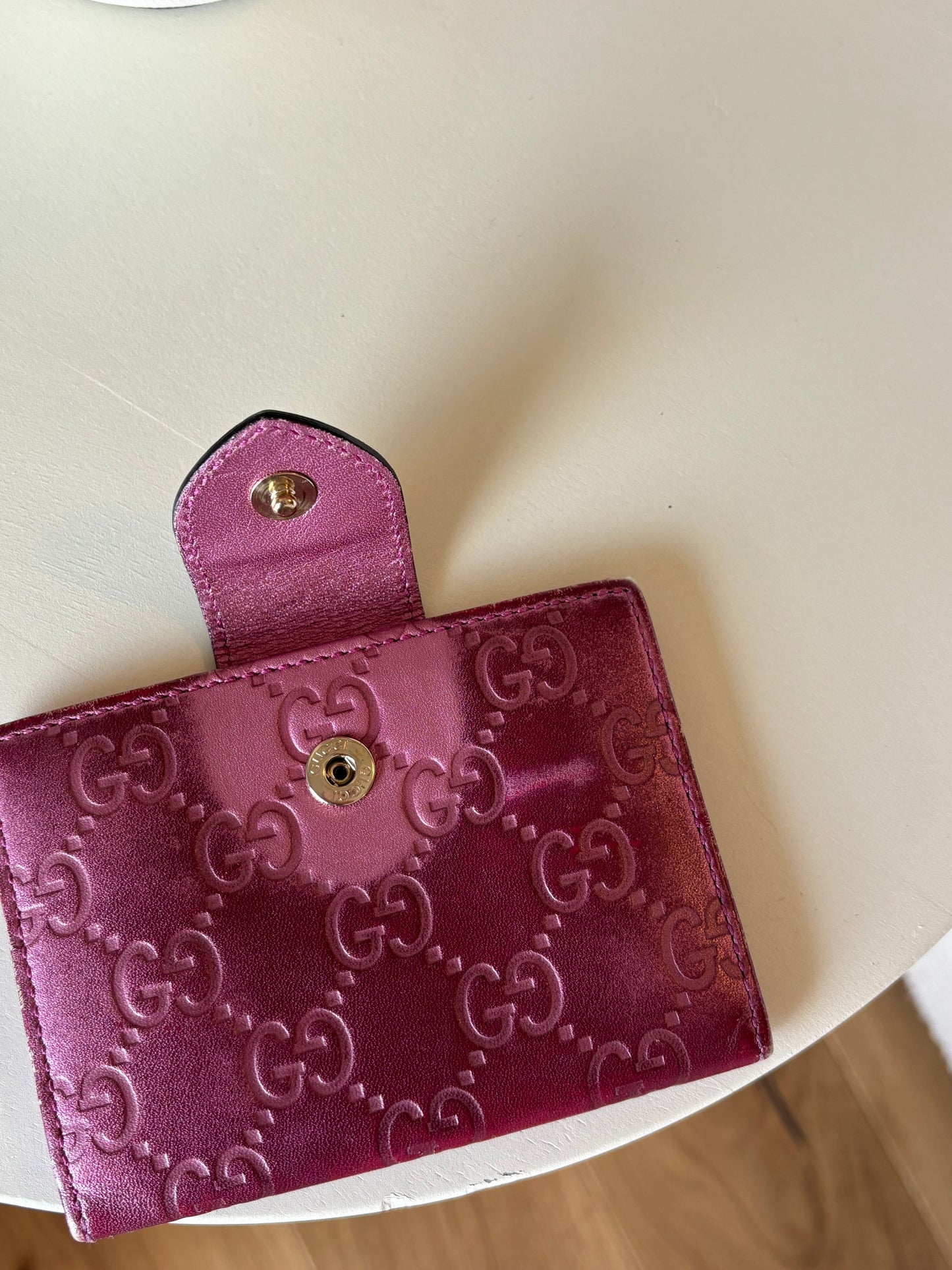 Gucci Guccissima Pink Wallet