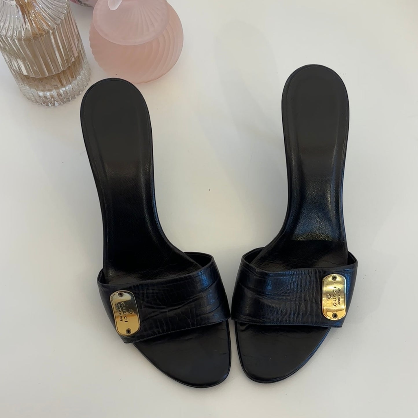 Gucci Leather Mules (38)