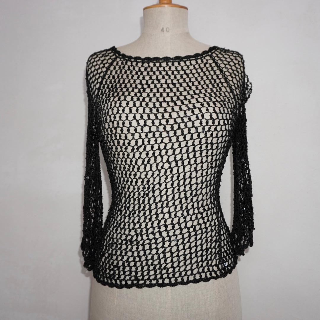 Sequin Crochet Top (S)