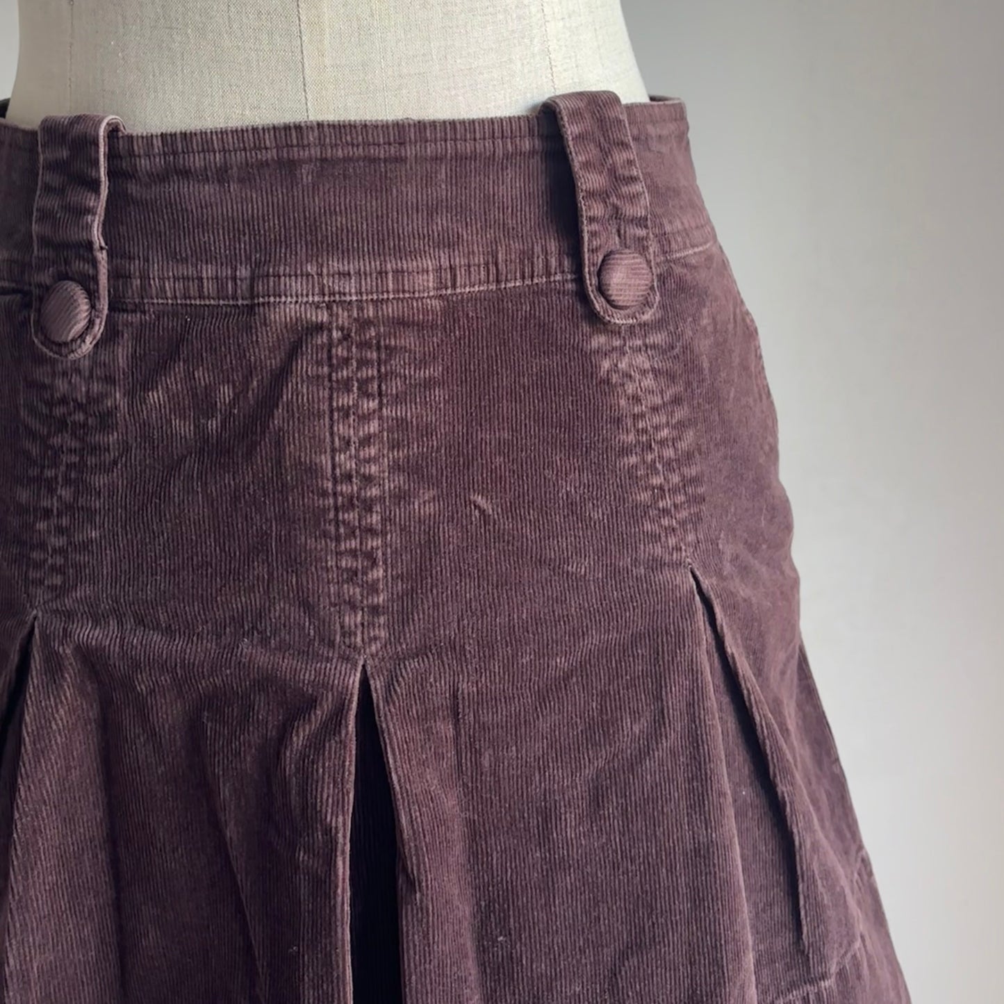 Brown Corduroy Skirt (S)