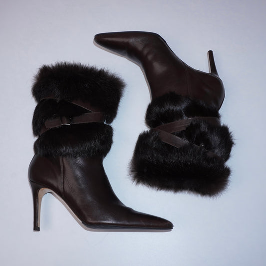 Coach Fur Boots (36)
