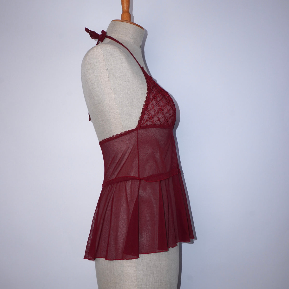 5 Mesh Halterneck Top (M)