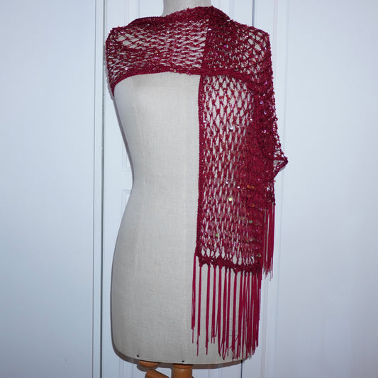 Crochet Sequin Scarf