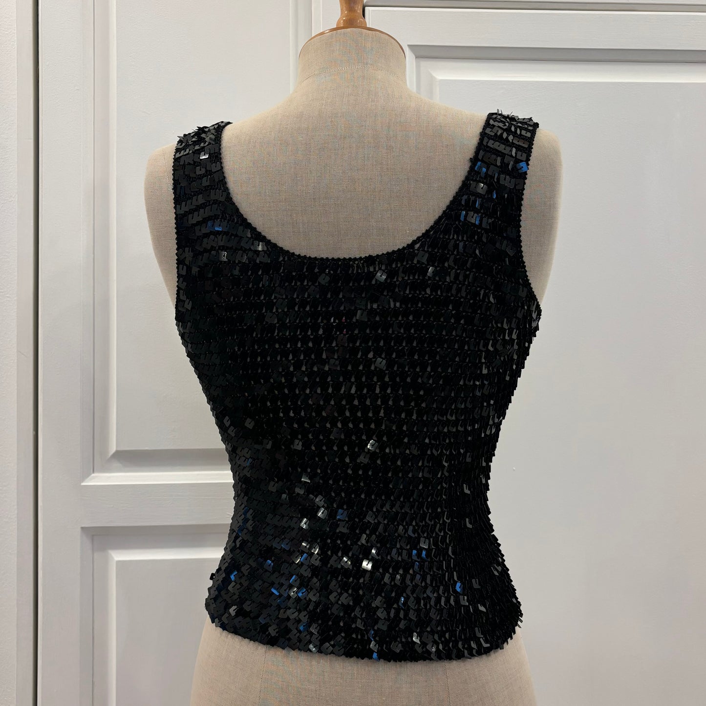 Black Sequin Top (S)