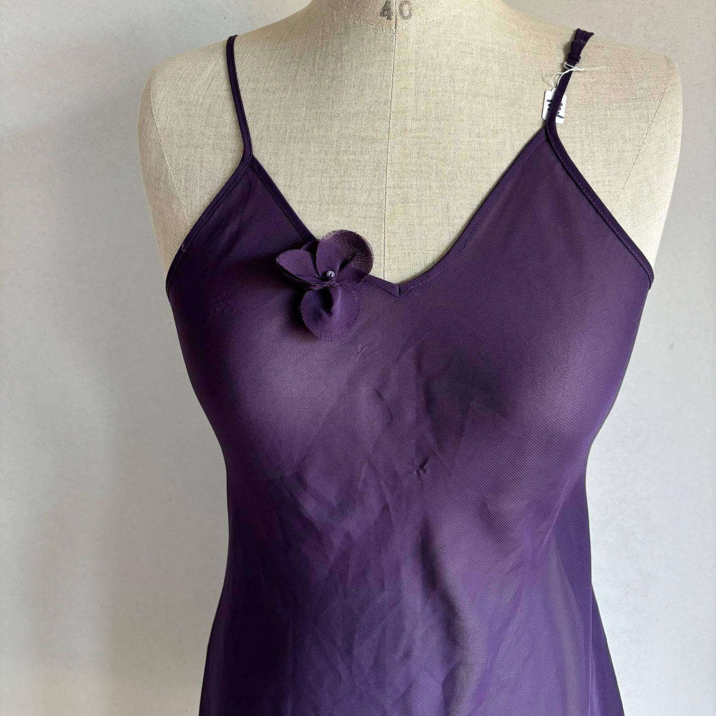 Purple Flower Slip Dress (M