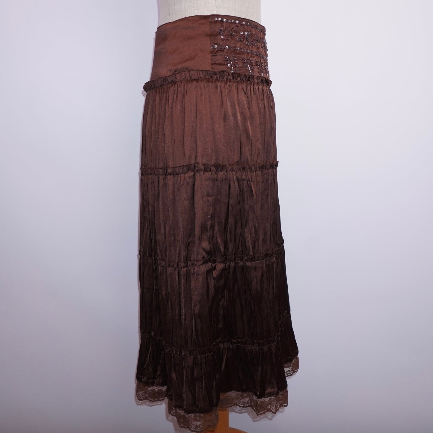 Sequin Pleated Skirt (S)