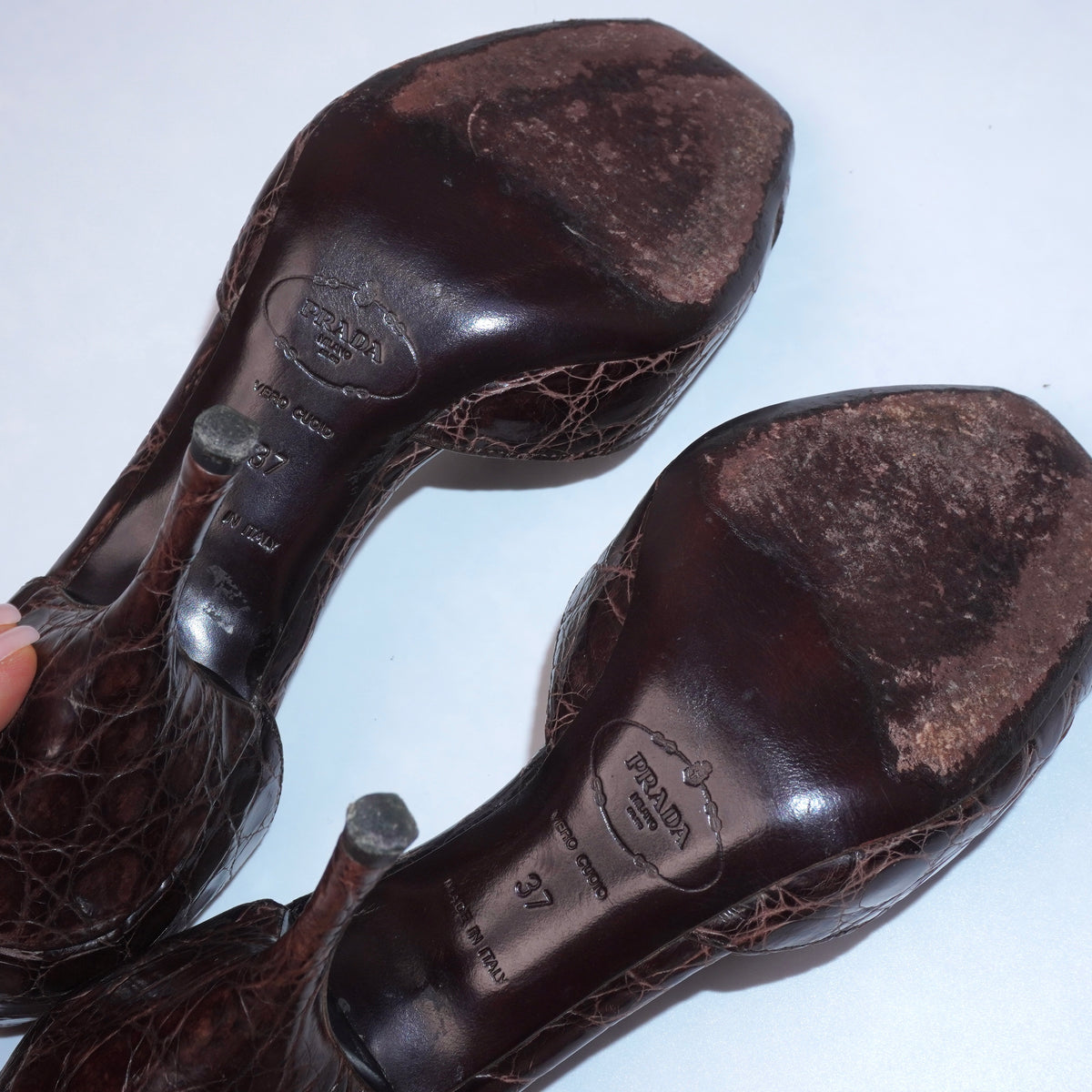 Prada Croc Heels (37)