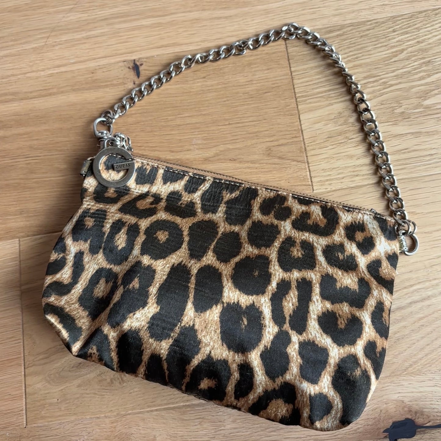 Guess Satin Leopard Purse