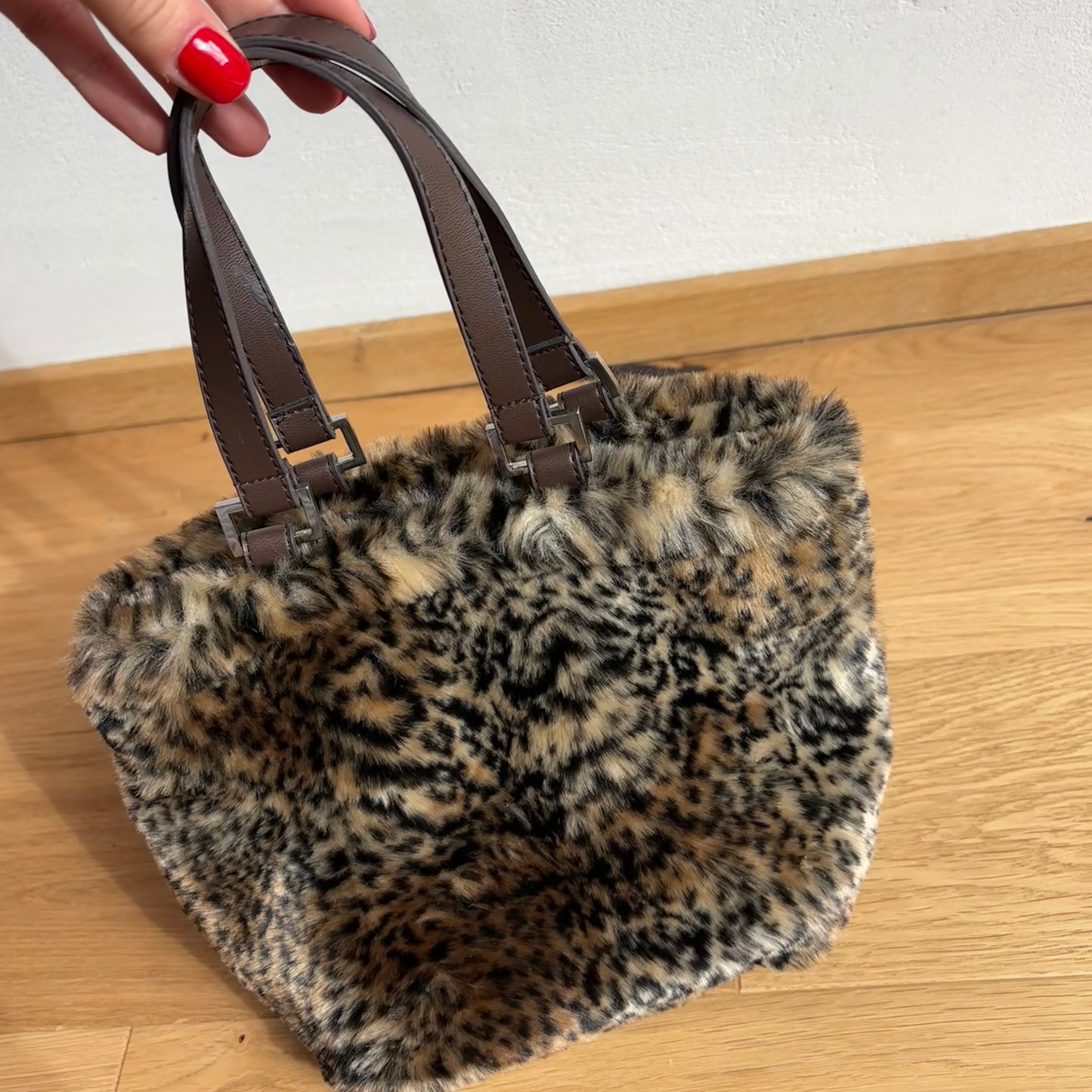 Leopard Fur Purse