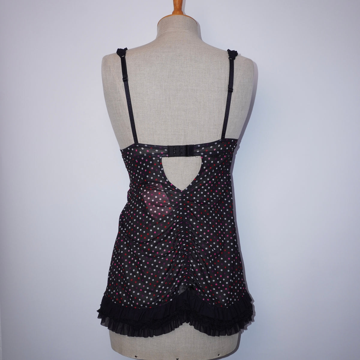Polkadot Ruffle Babydoll (M)
