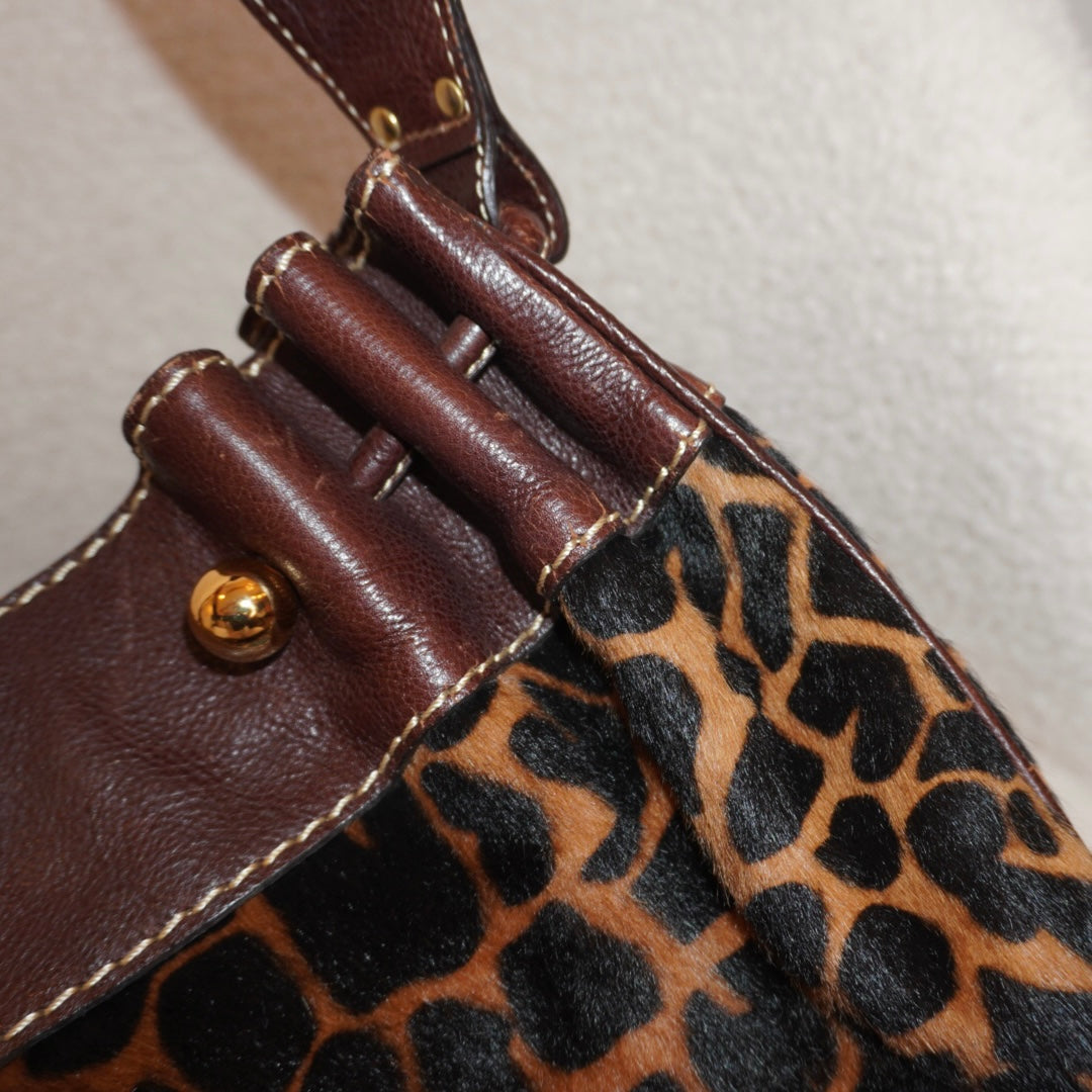 Animal Print Leather Purse