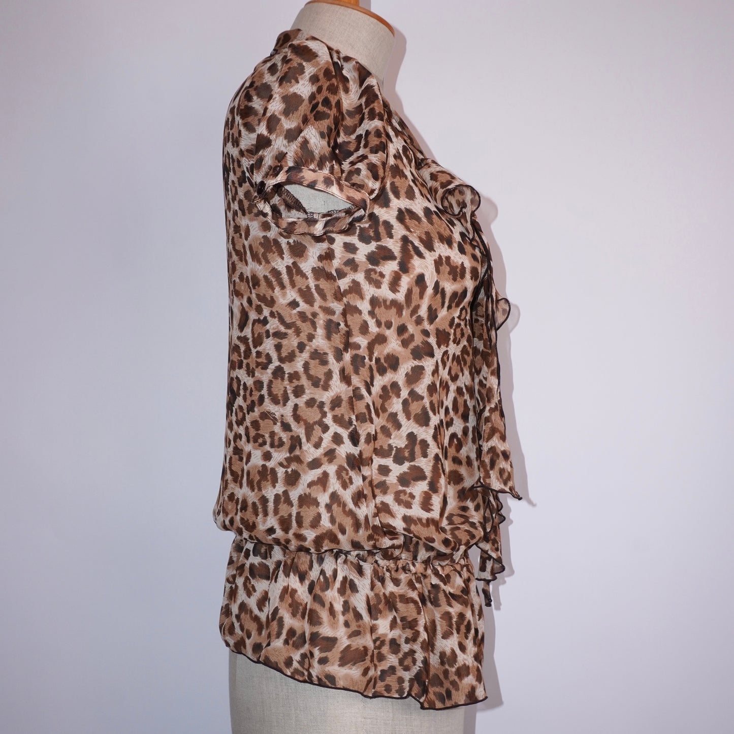 Leopard Ruffle Top (L)