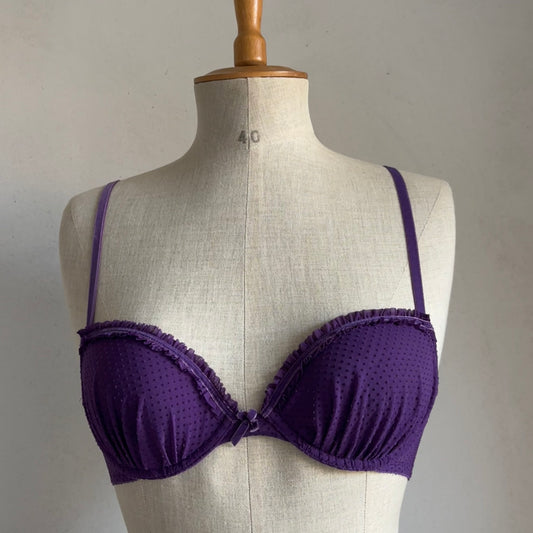 Purple Polkadot Bra (70B)