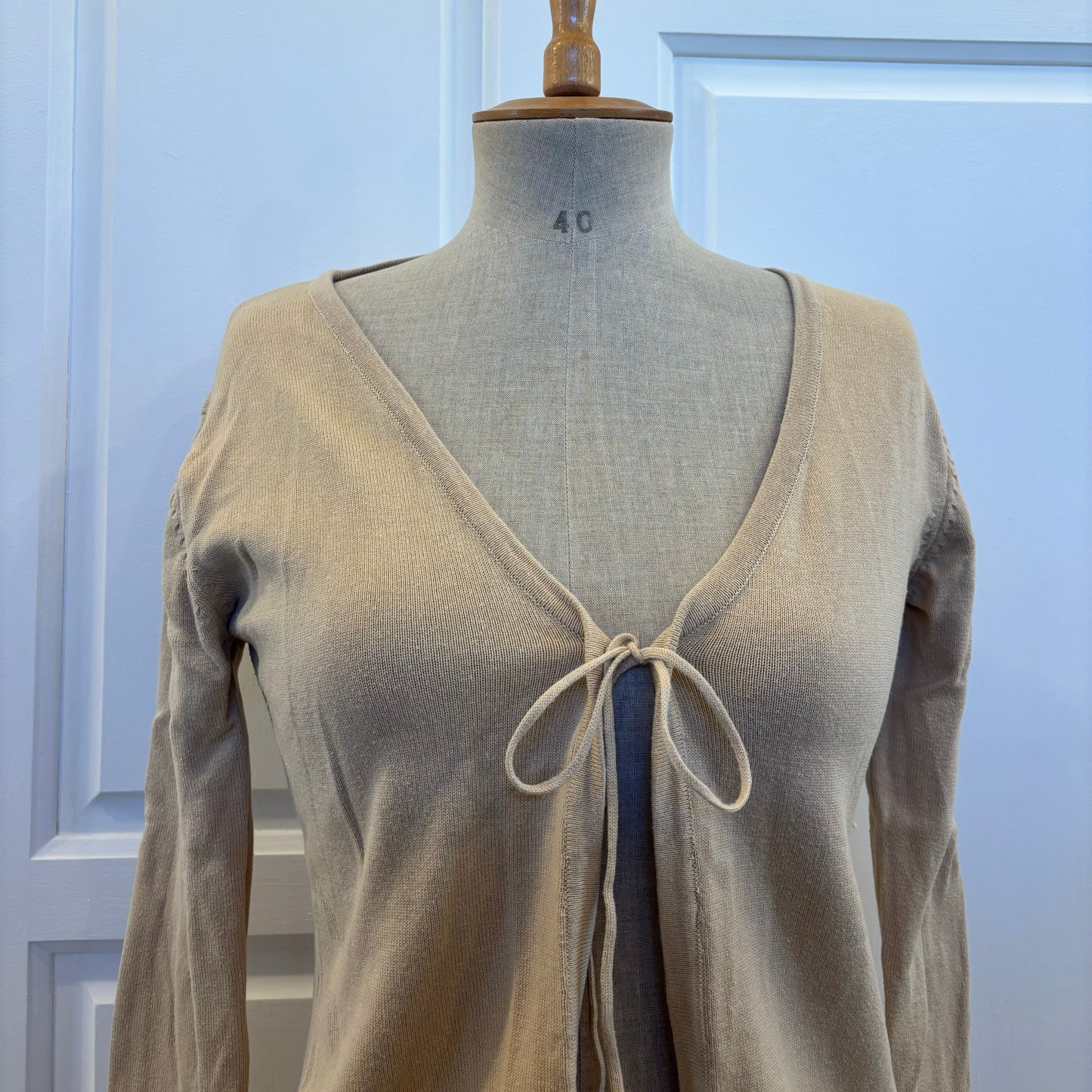 Nude Tie Cardigan (M)