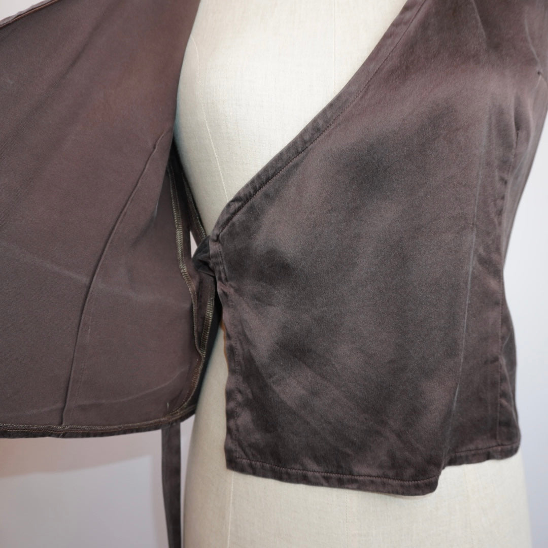 Silk Wrap Top (M)