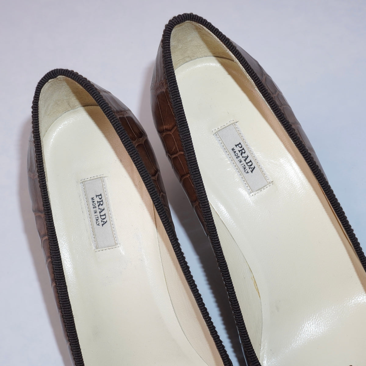 Escarpins Prada Croc (36)