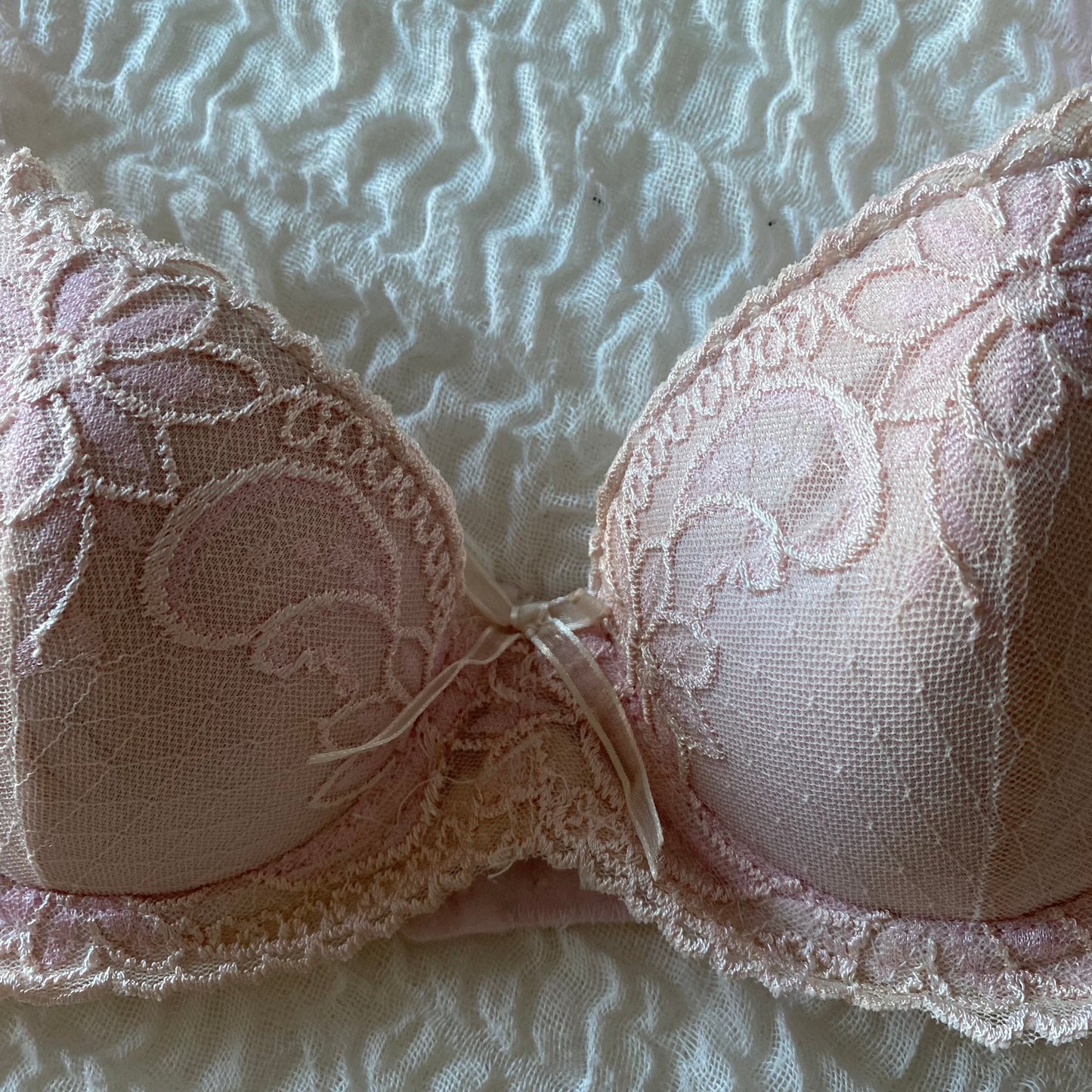 Pink Lace Bra (75A)