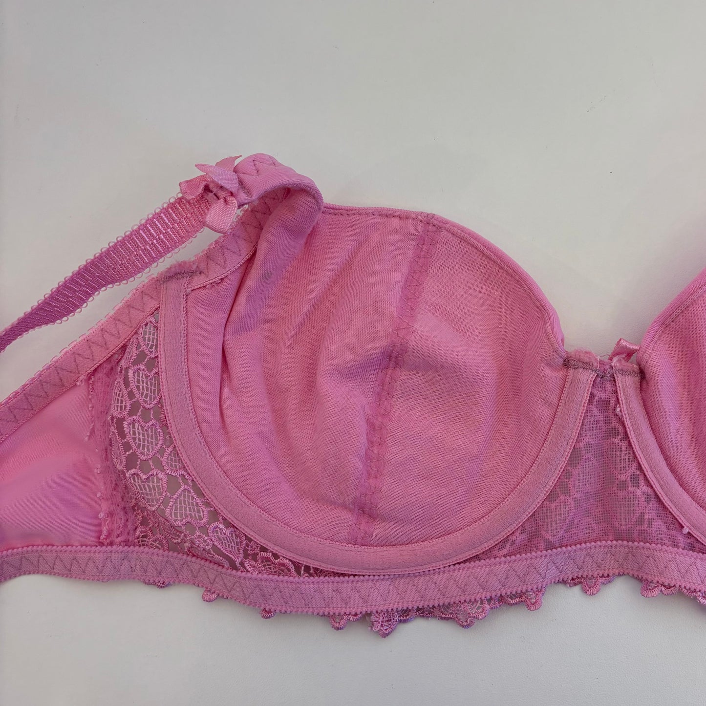 Pink Heart Bra (75B)