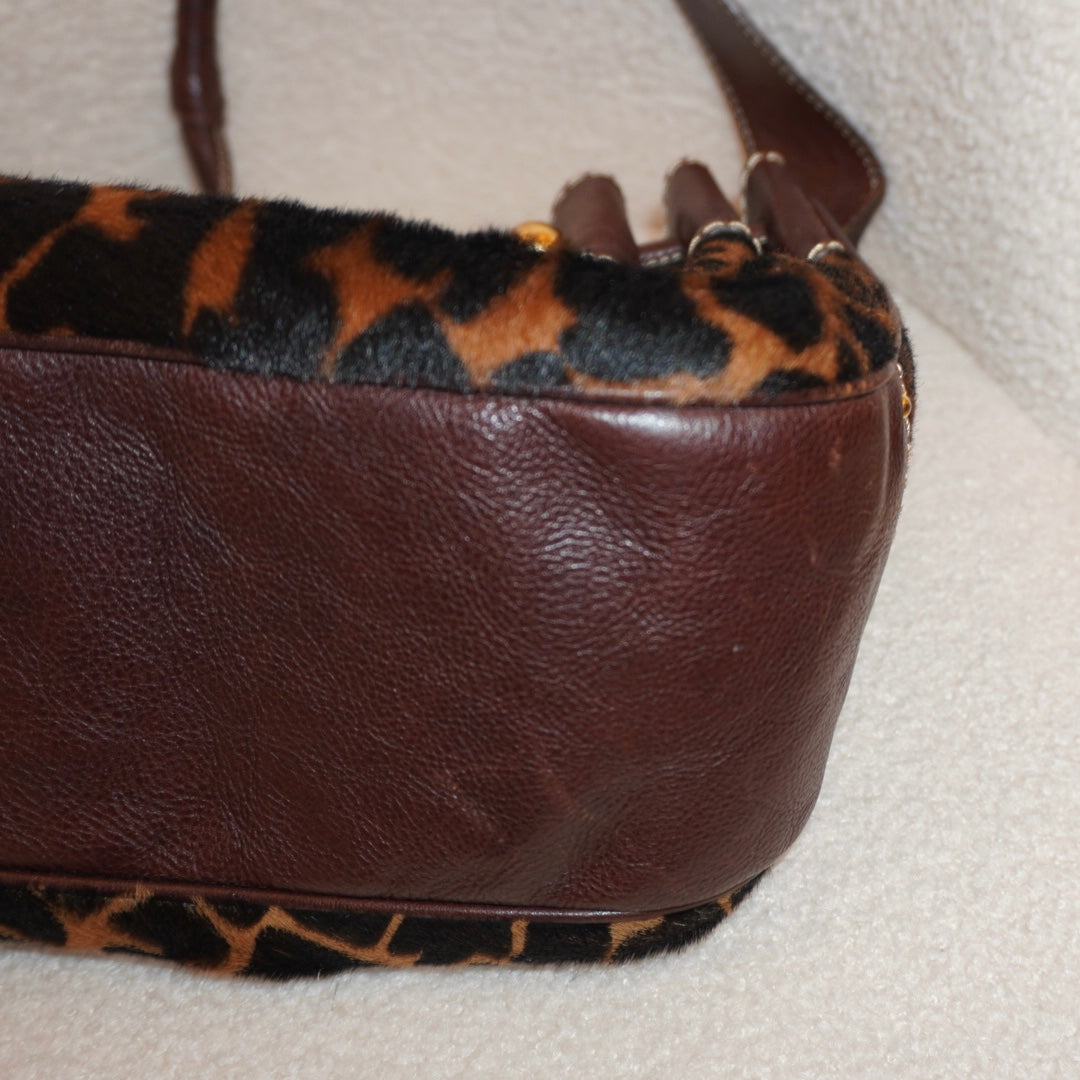 Animal Print Leather Purse
