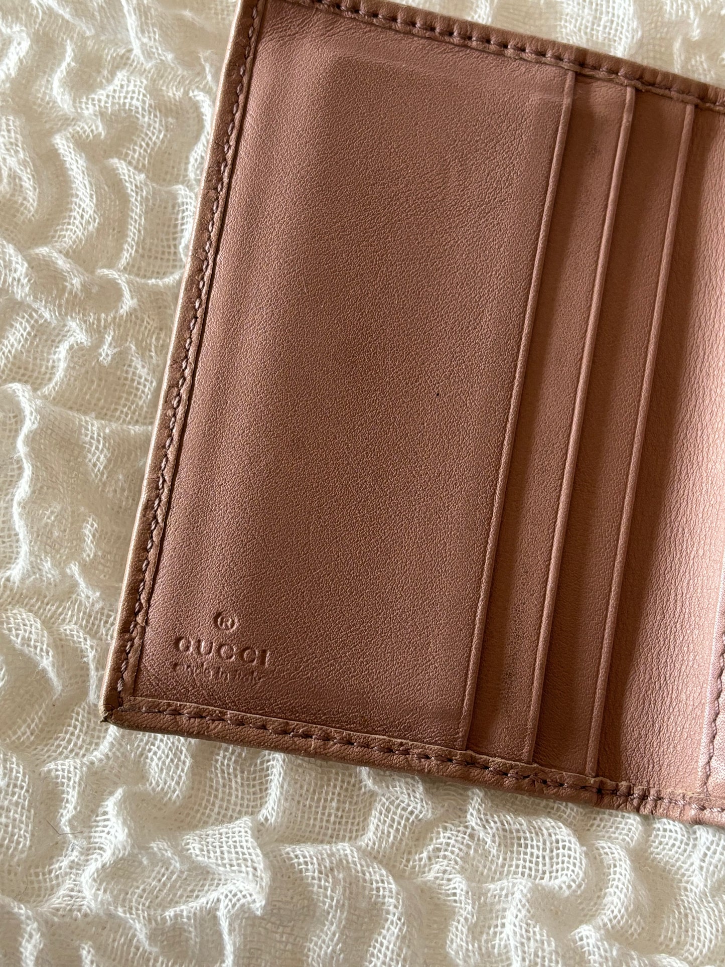 Gucci Guccissima Pink Wallet