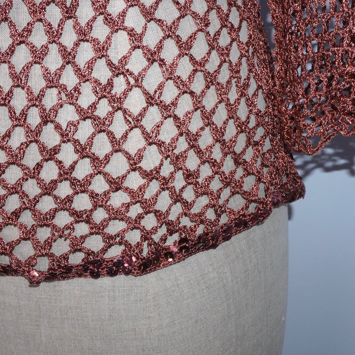 5 Sequin Crochet Cardigan (M)