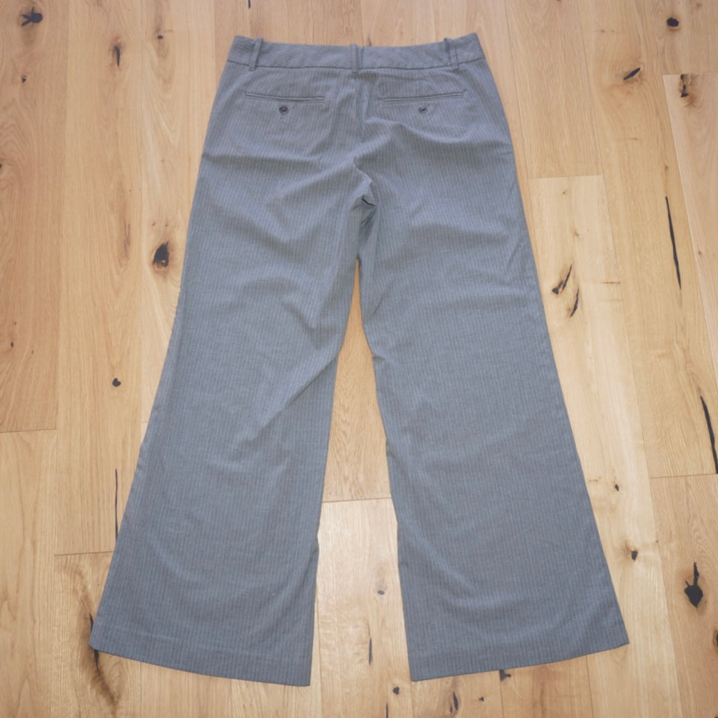 Pinstripe Bootcut Trousers (L)