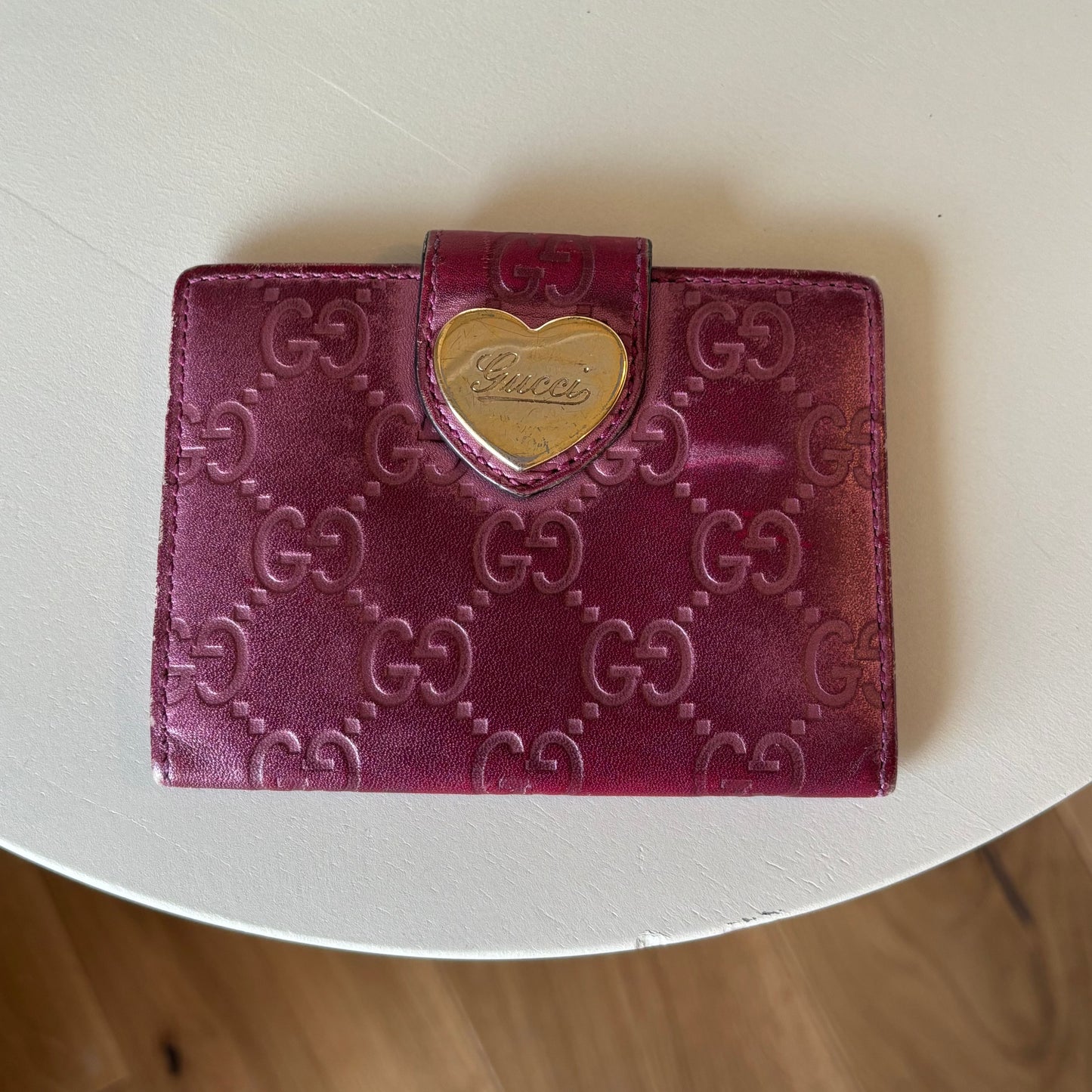 Gucci Guccissima Pink Wallet