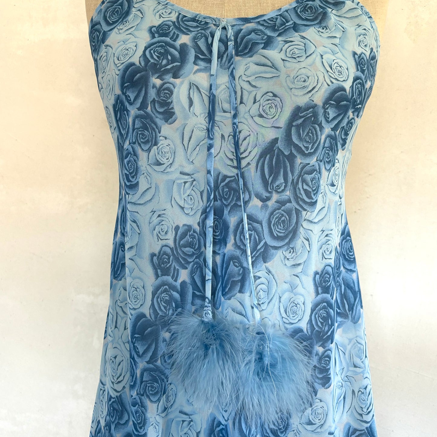 Blue Rose Slip Dress (M)