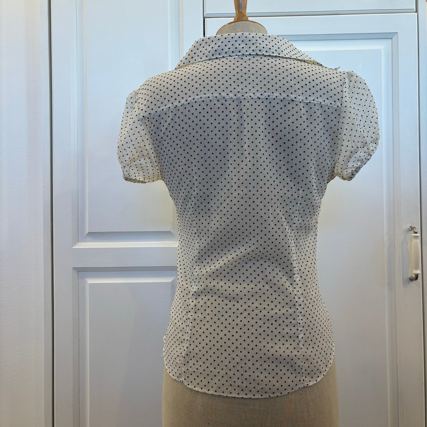 Polkadot Sheer Blouse (S)