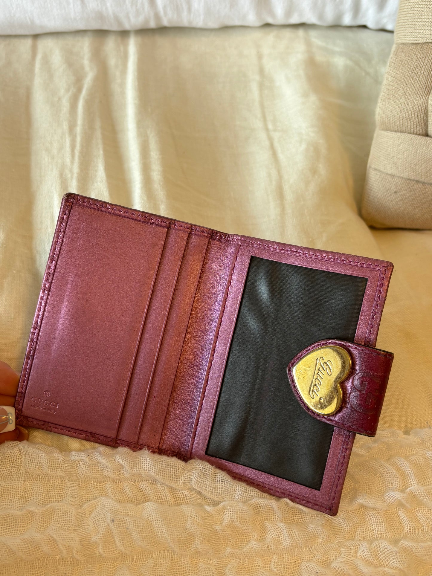 Gucci Guccissima Pink Wallet