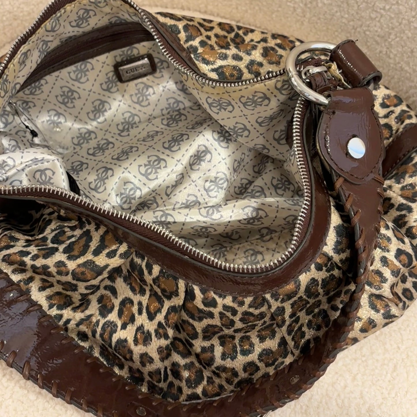 Guess Leopard Print Purse